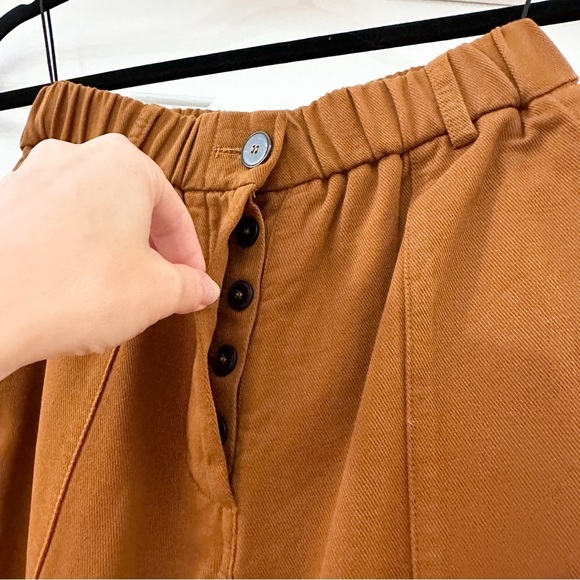 NEW Forté Forté Tapered Cotton Cargo Trousers Camel Brown sz 0 - Picture 7 of 11